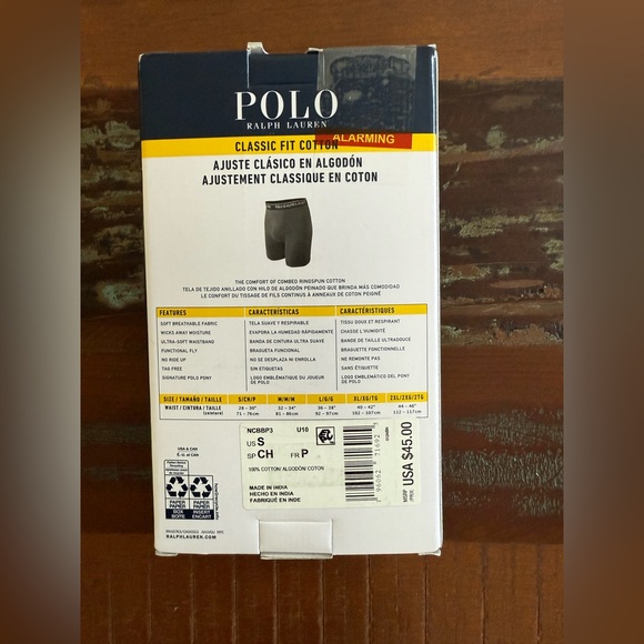 Polo by Ralph Lauren Men's 3 Pack Boxer Briefs! NWTS! S - Picture 3 of 3